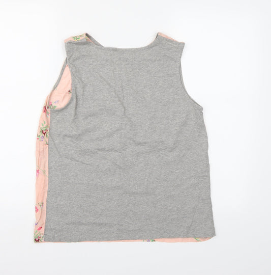 NEXT Womens Pink Floral Chambray Camisole Tank Size 12