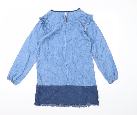 NEXT Girls Blue  Denim A-Line  Size 11 Years