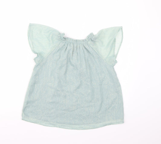 NEXT Girls Green   Basic Blouse Size 9 Years