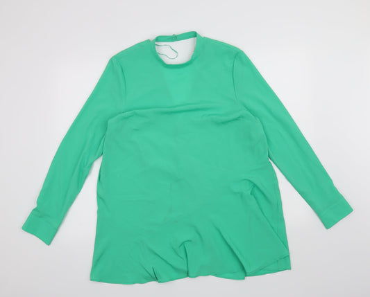 Topshop Womens Green   Basic Blouse Size 12