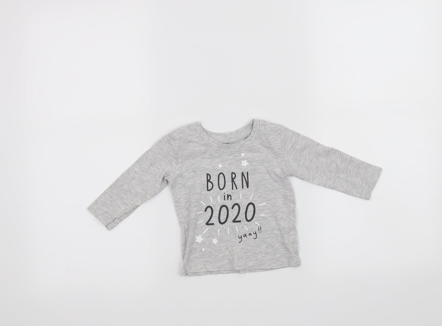 George Baby Grey   Basic T-Shirt Size 3-6 Months