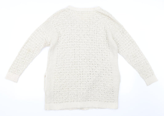 Marks and Spencer Womens Beige   Cardigan Jumper Size 16