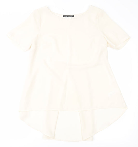 Love Label Womens Ivory   Basic Blouse Size 10