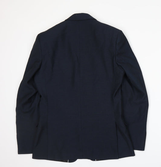 Limehaus Mens Blue   Jacket Suit Jacket Size S