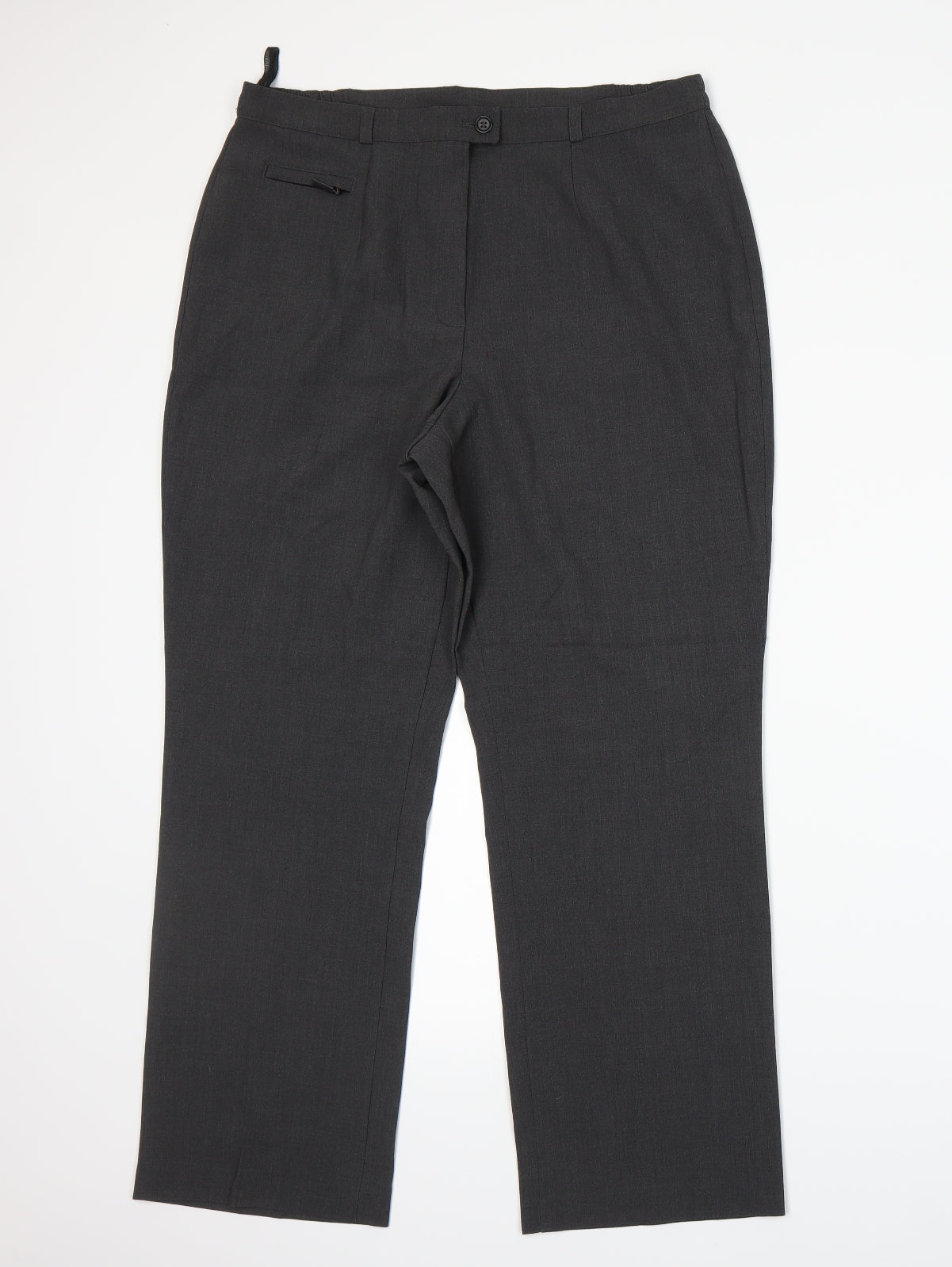 Marks and Spencer Womens Grey   Trousers  Size 14 L26 in