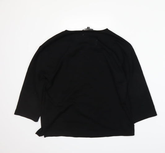 Rachel Zoe Womens Black   Basic T-Shirt Size S