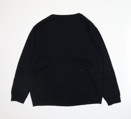 Preworn Mens Blue  Knit Pullover Jumper Size M