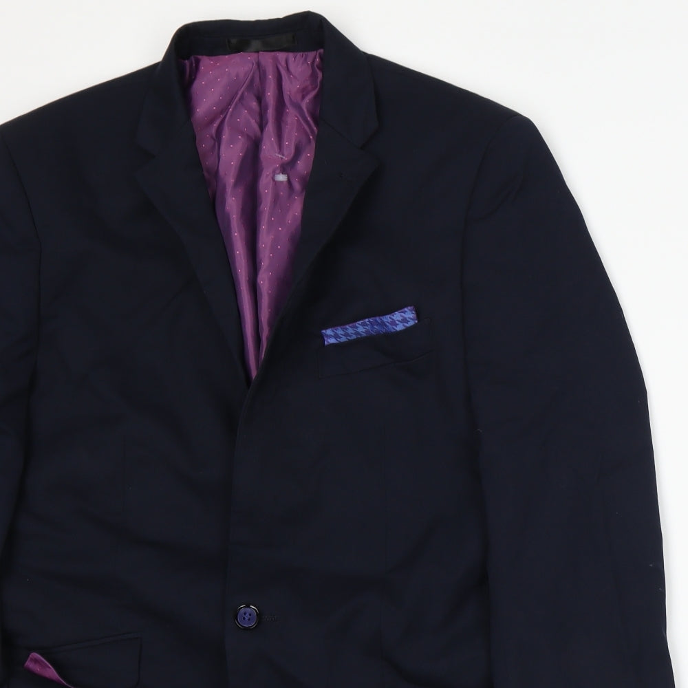 Greenwoods Mens Blue   Jacket Suit Jacket Size L