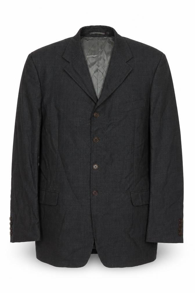 Front view of Blazer men’s grey jacket suit jacket, size L