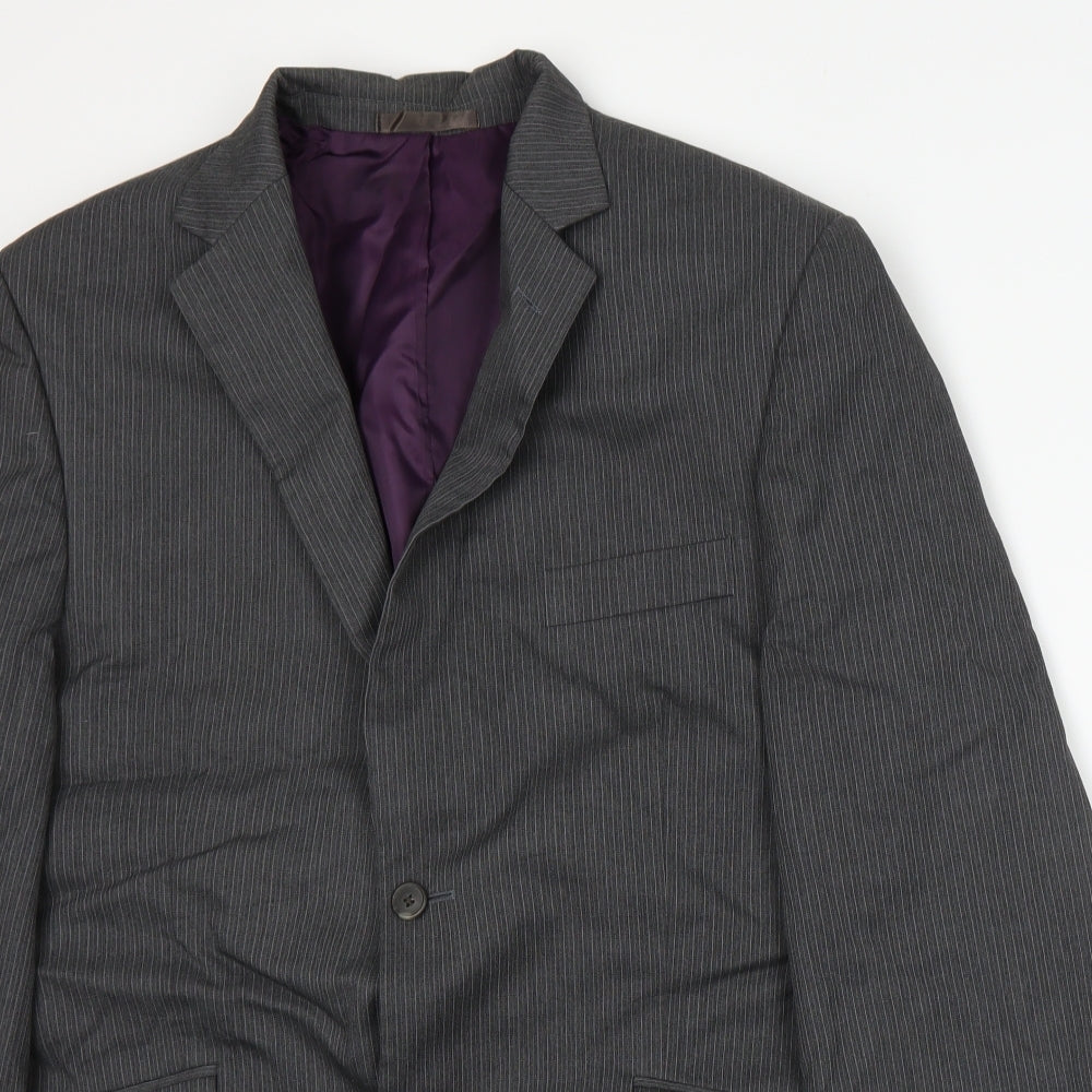 George Mens Grey   Jacket Suit Jacket Size L
