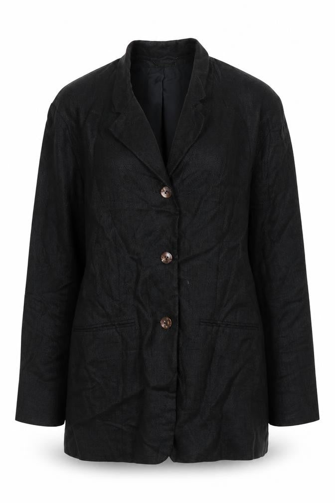 Front view of Wallis women’s black jacket suit jacket, size UK 14