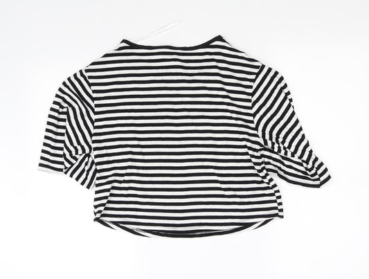 New Look Womens White Polka Dot  Basic Blouse Size 10