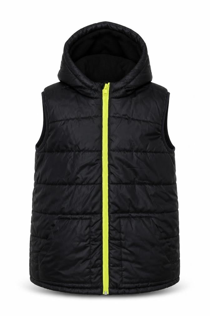 Front view of river isnald boys’ black jacket coat, size M