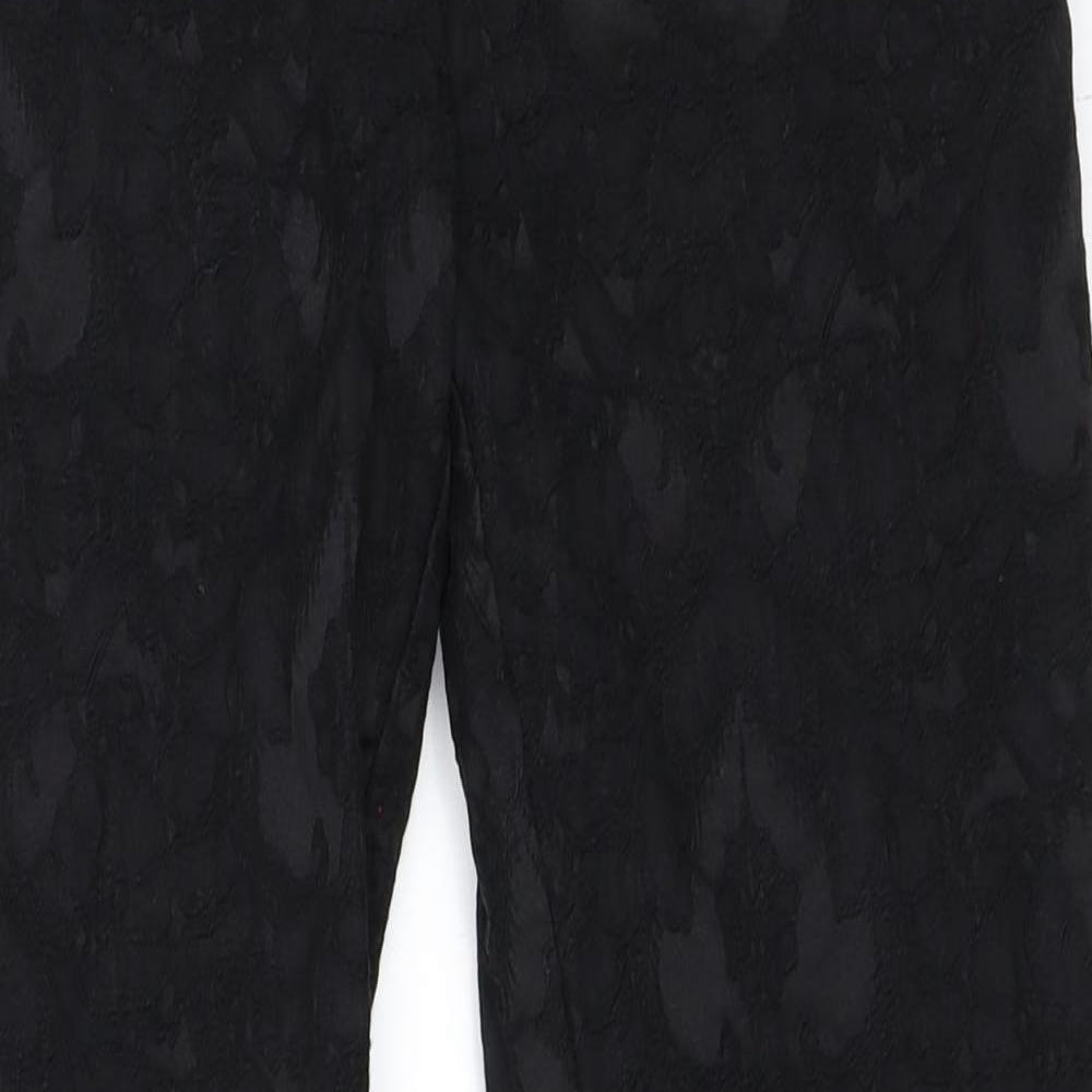 H&M Womens Black   Trousers  Size 40 L27 in