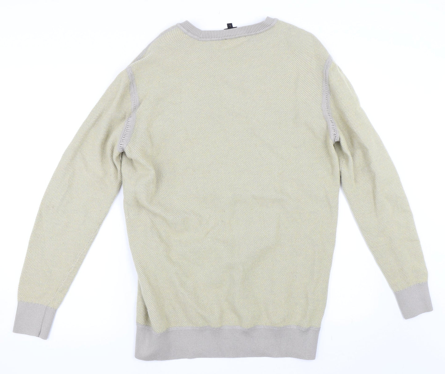 Freesoul Mens Yellow   Pullover Sweatshirt Size L