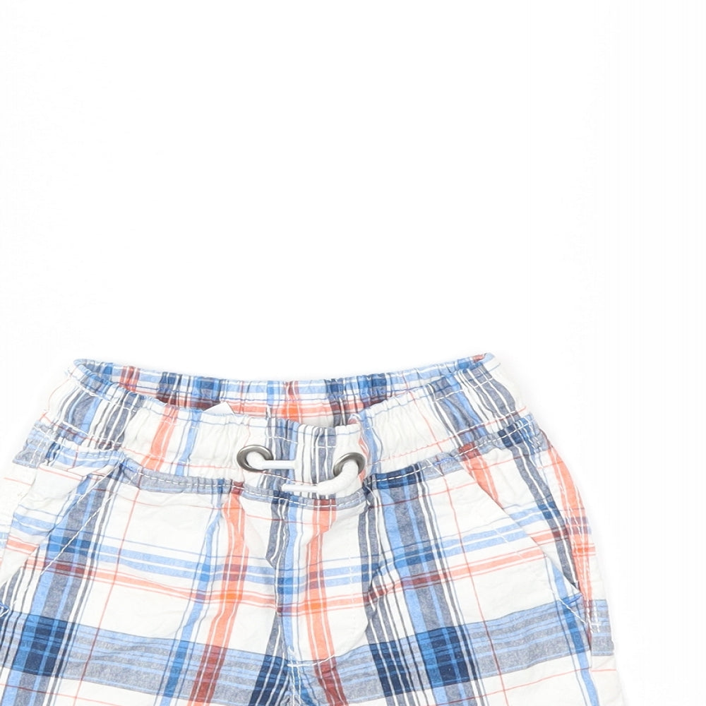 NEXT Boys White Check  Bermuda Shorts Size 3 Years