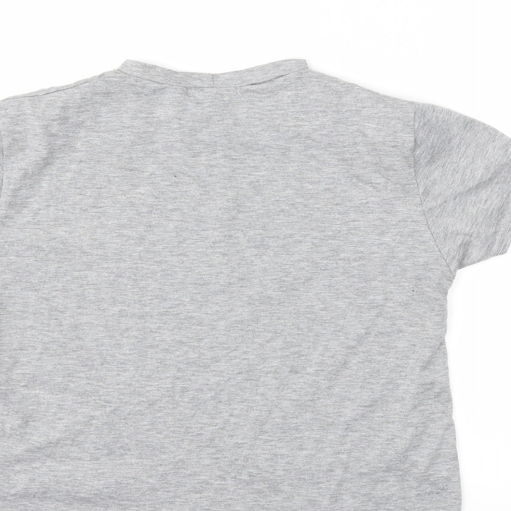 In the Style Womens Grey   Basic T-Shirt Size 8