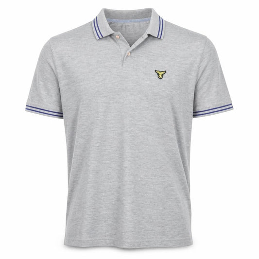 Le Breve Mens Grey    Polo Size M