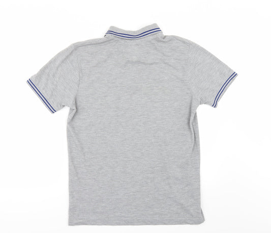 Le Breve Mens Grey    Polo Size M