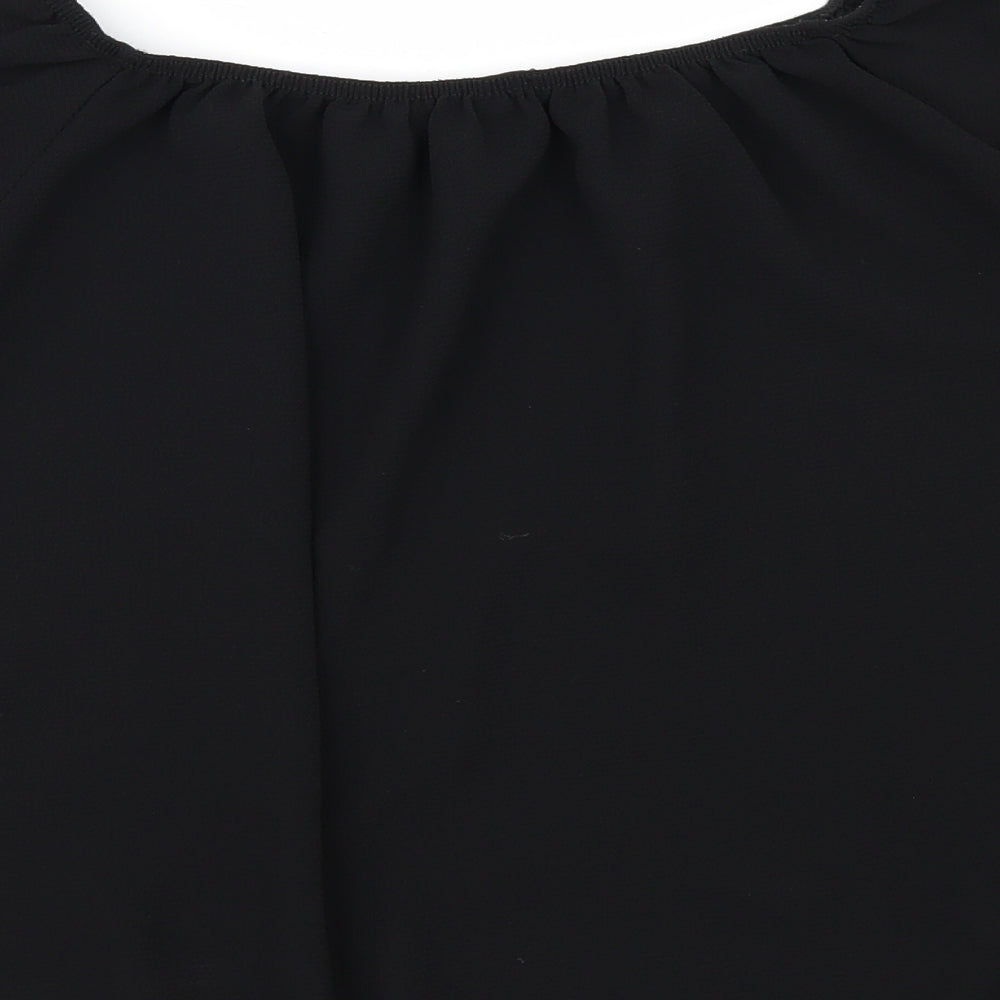 Quiz Womens Black   Tunic Blouse Size 12