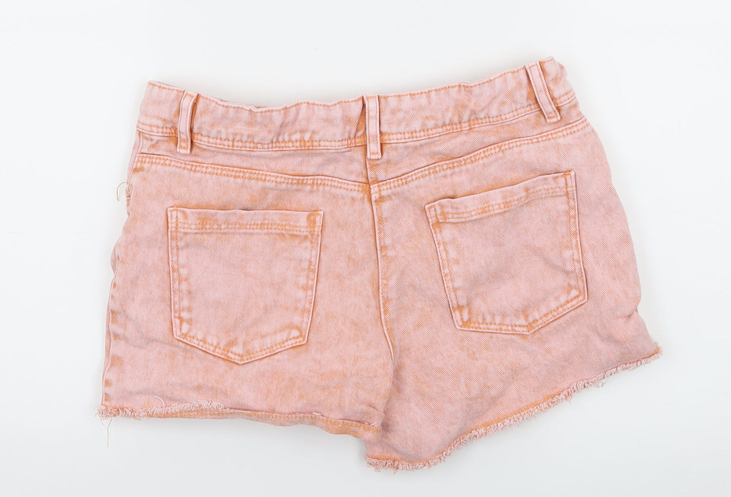 NEXT Girls Pink  Denim Hot Pants Shorts Size 12 Years
