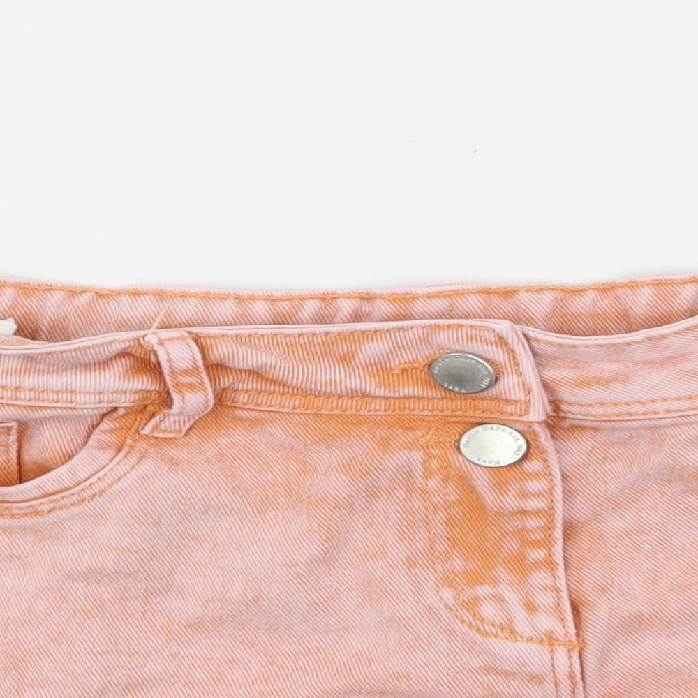 NEXT Girls Pink  Denim Hot Pants Shorts Size 12 Years