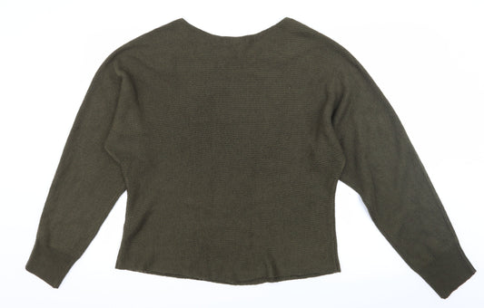 New Look Womens Green  Knit Pullover Jumper Size L