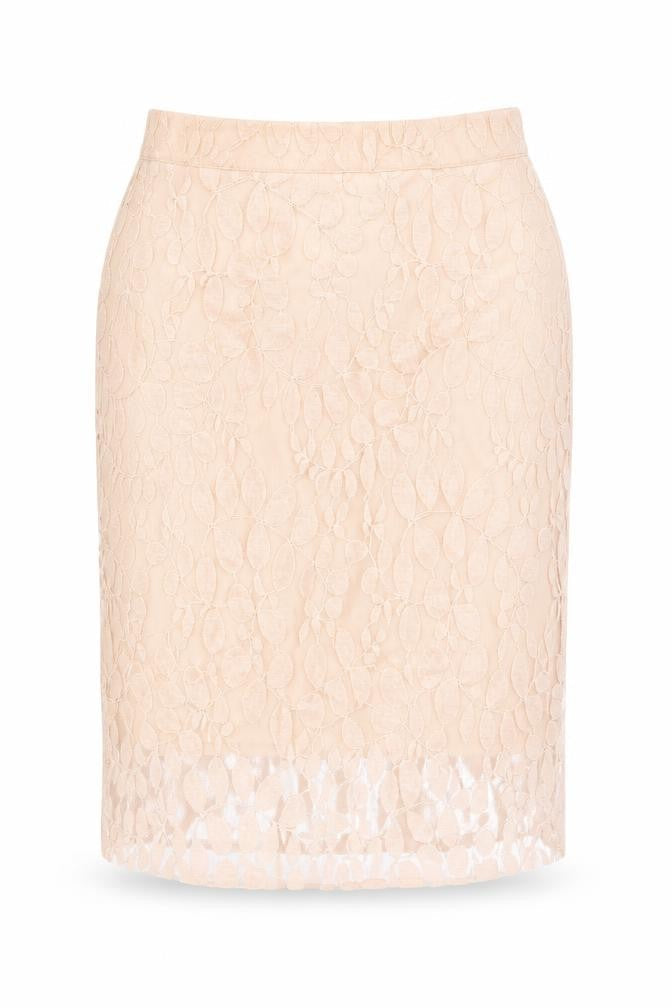 Front view of Parisian women’s pink a-line skirt, size UK 8