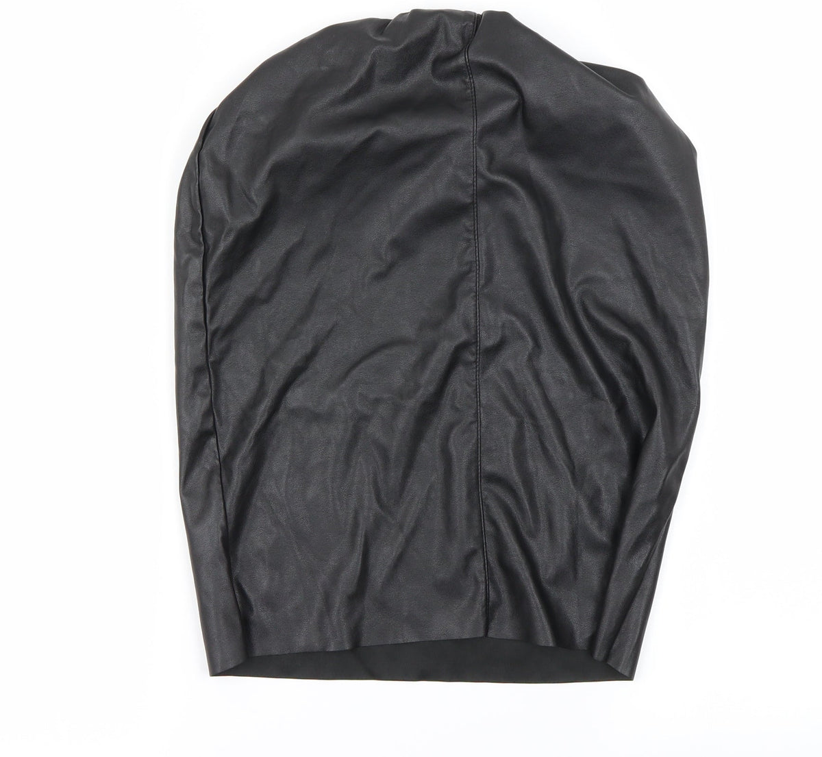 Additional front view of Boohoo women’s black a-line skirt, size UK 8