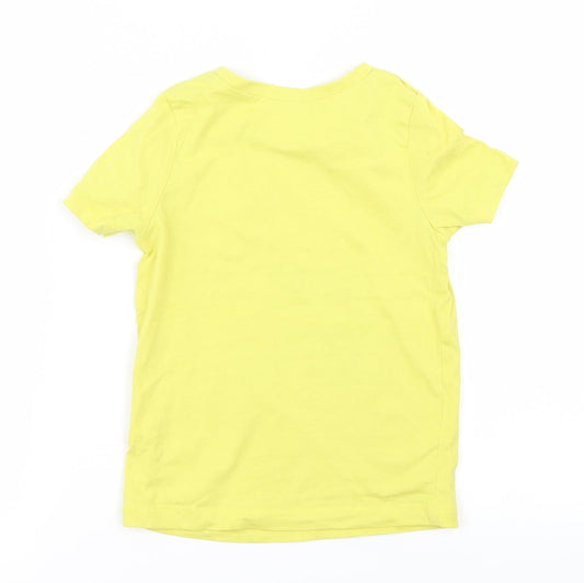 George Boys Yellow   Basic T-Shirt Size 2-3 Years