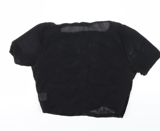 Misguided Womens Black   Basic T-Shirt Size 6