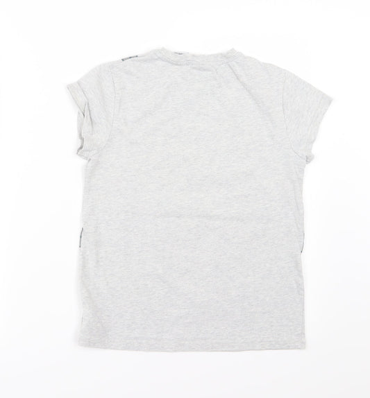 NEXT Boys Grey  Jersey Basic T-Shirt Size 11 Years  - Cartoon Network