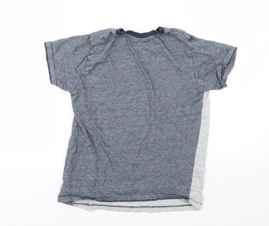 NEXT Boys Blue Striped Jersey Basic T-Shirt Size 10 Years