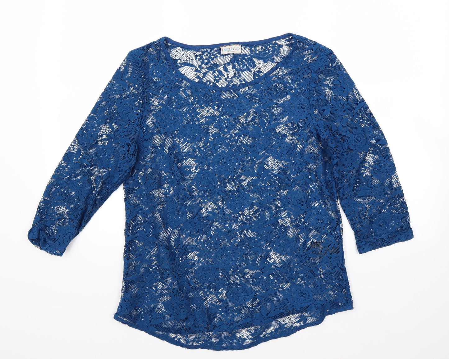 Marks and Spencer Womens Blue Floral  Basic Blouse Size 12