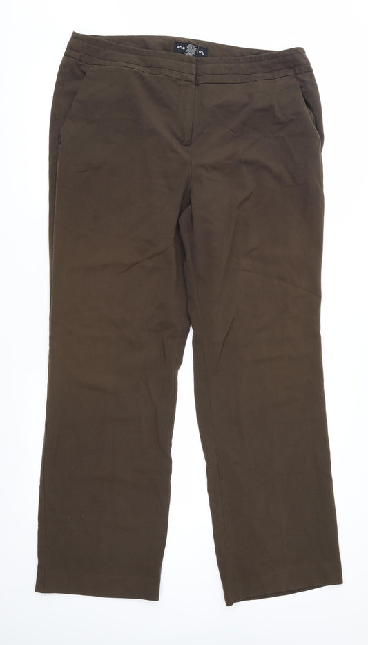 Sharagano Womens Brown   Trousers  Size 16 L30 in