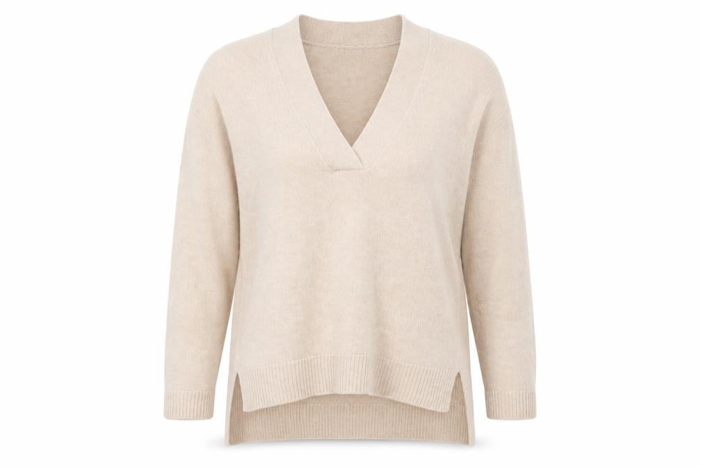 Front view of H&M women’s pink jumper, size S