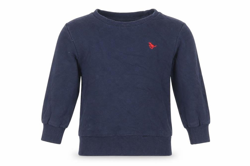 Front view of Next boys’ blue jumper, size 2, years