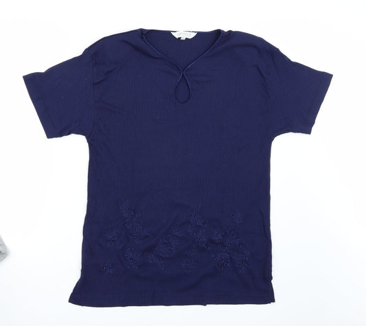 Paramour Womens Blue   Basic T-Shirt Size L