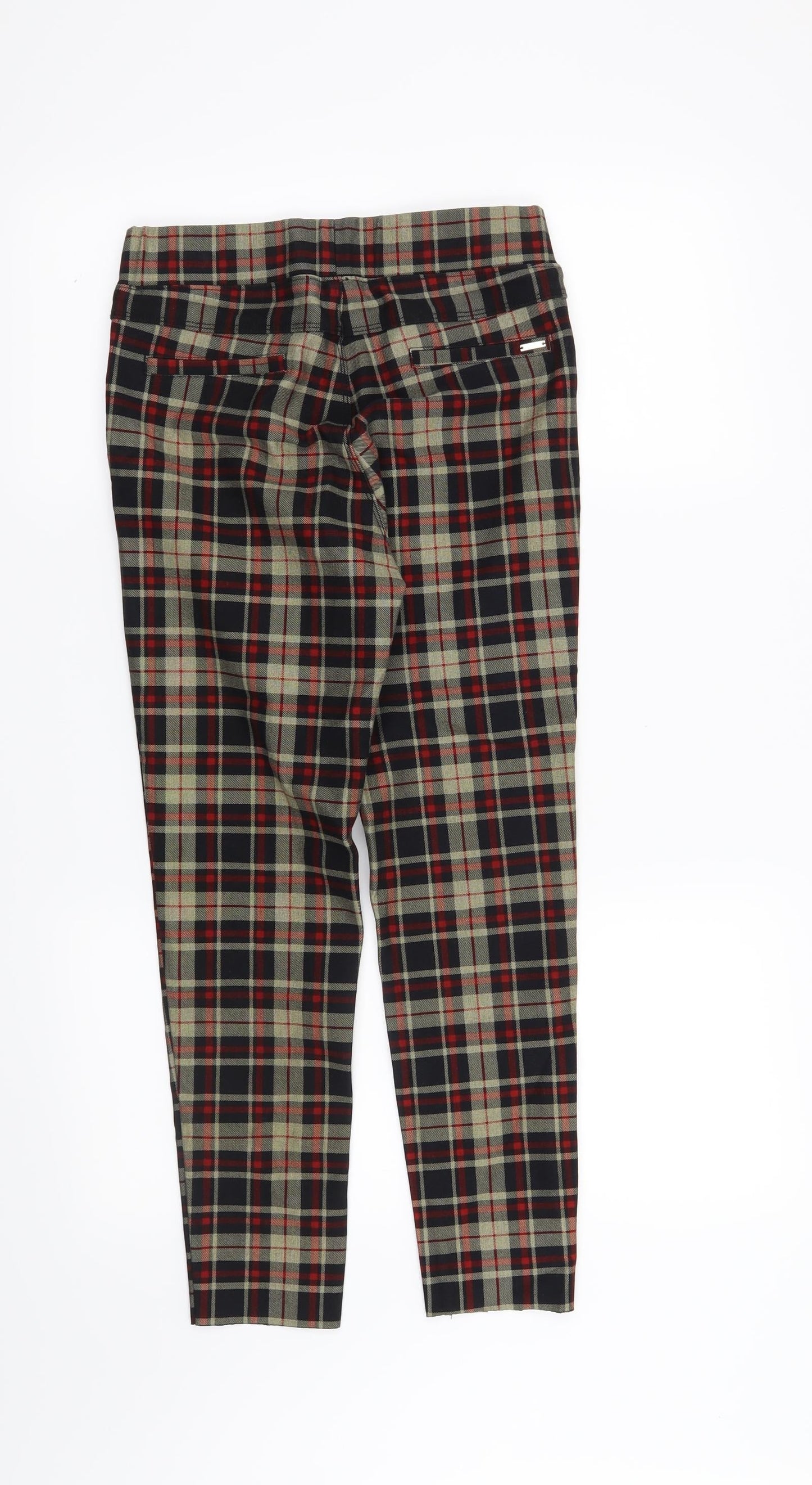 Preworn Womens Black Check  Trousers  Size 30 in L25 in