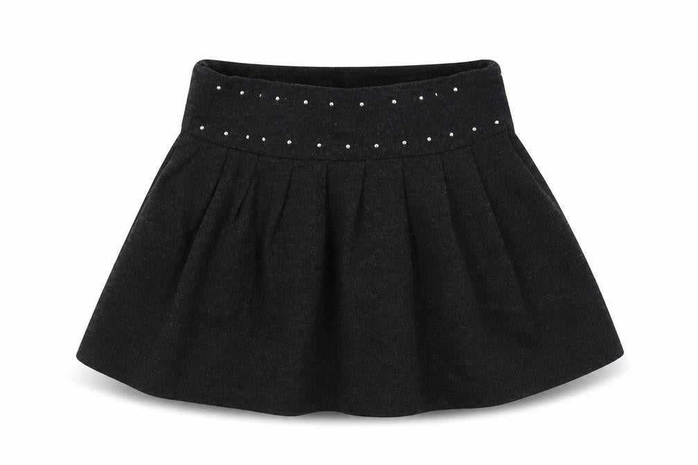 Front view of Mayoral Girl girls’ grey pettiskirt skirt, size 7, years