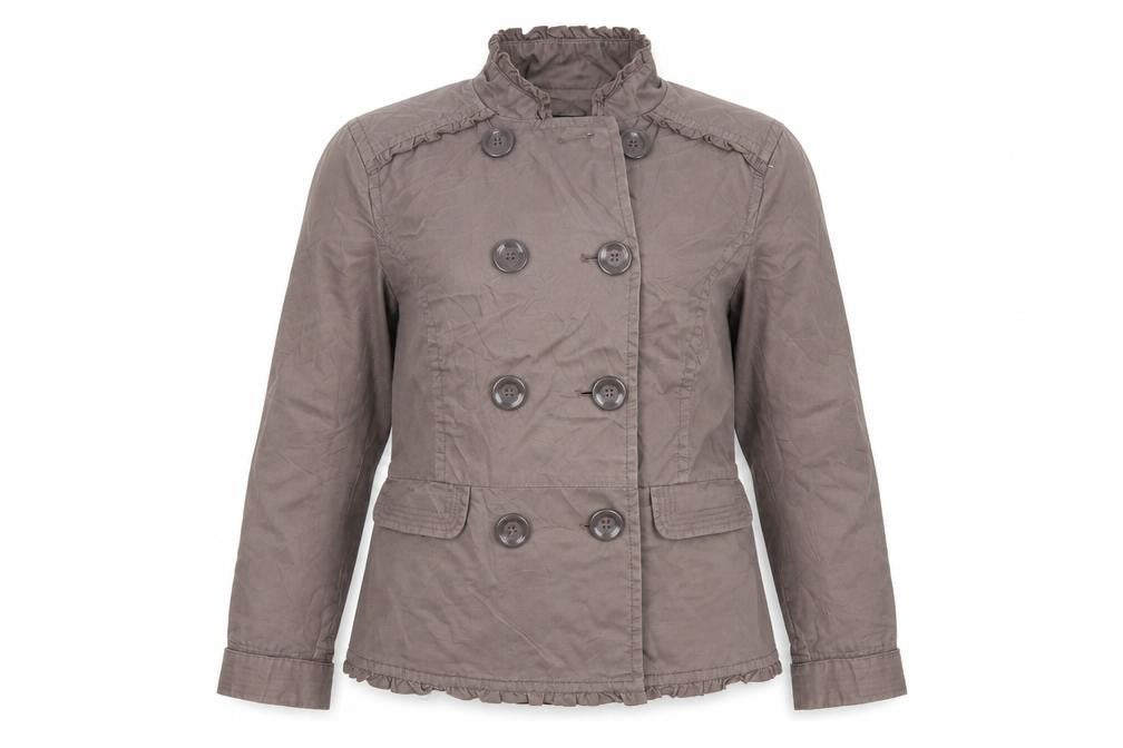 Front view of Debenhams women’s brown jacket, size UK 12