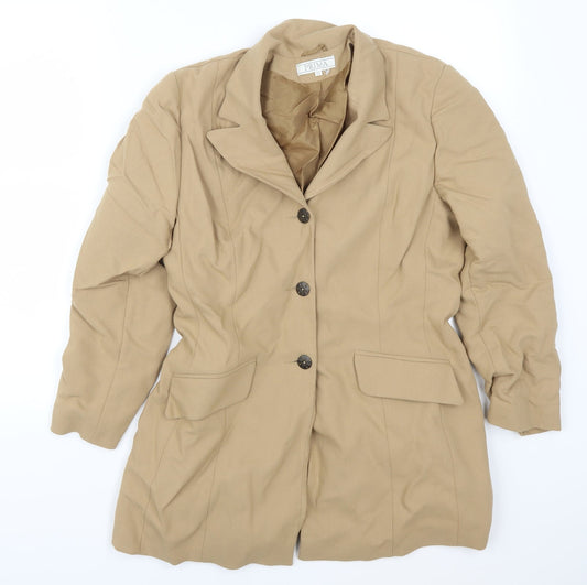 Prima Womens Beige   Jacket Suit Jacket Size 12