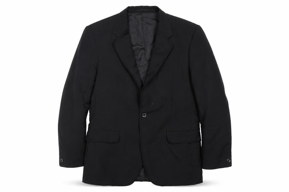 Front view of Varteks men’s black jacket suit jacket, size 40