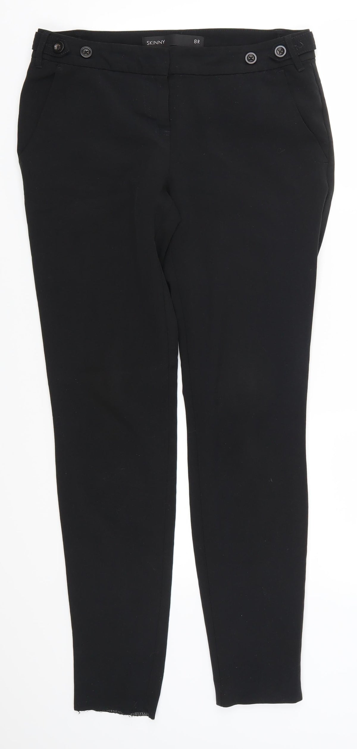 Additional front view of Next women’s black sweatpants, size UK 8, 29-inch leg