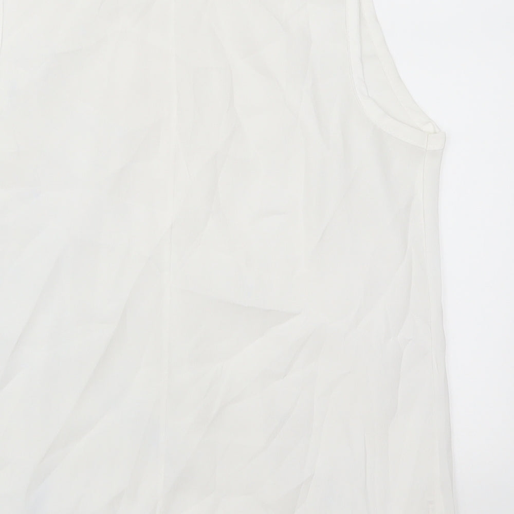Preworn Womens White   Basic Blouse Size XL