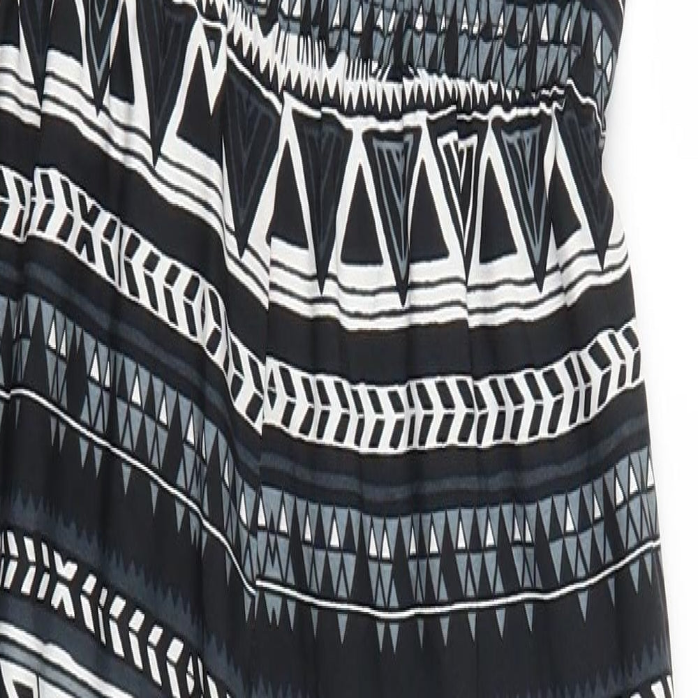 Noisy may Womens Grey Geometric  Jumpsuit One-Piece Size XS L28 in