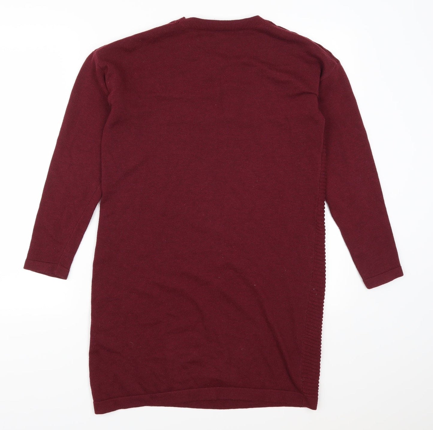 ASOS Womens Red   Jumper Dress  Size 10  - Burgundy
