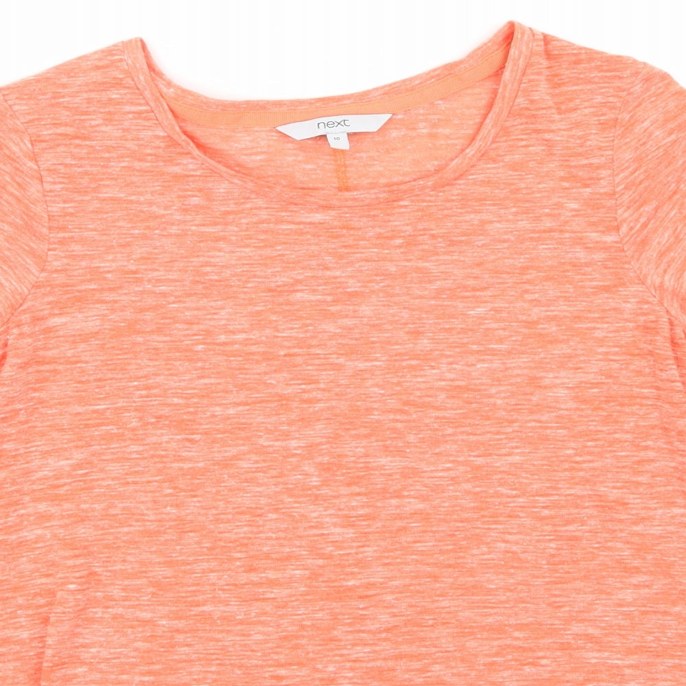 NEXT Womens Orange   Basic T-Shirt Size 10