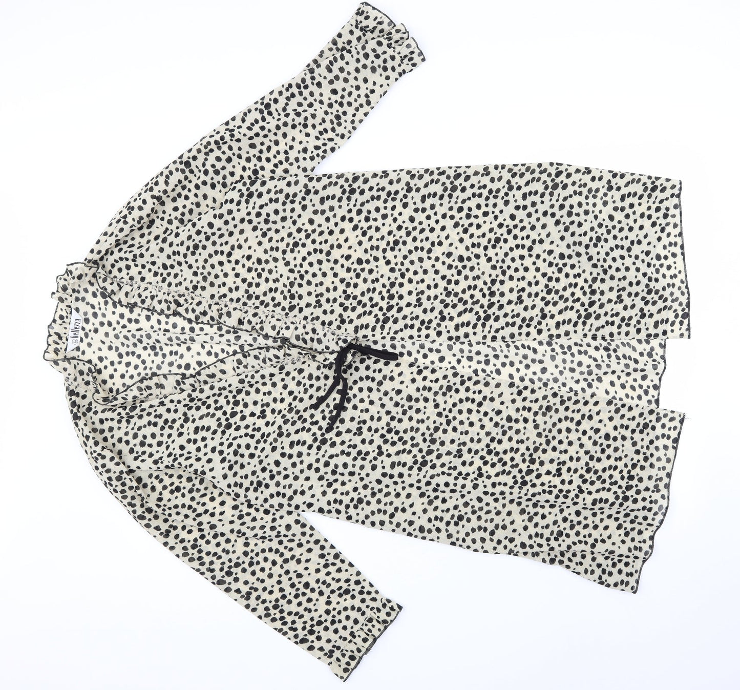 bellezza Womens Beige Animal Print  Jacket  Size L