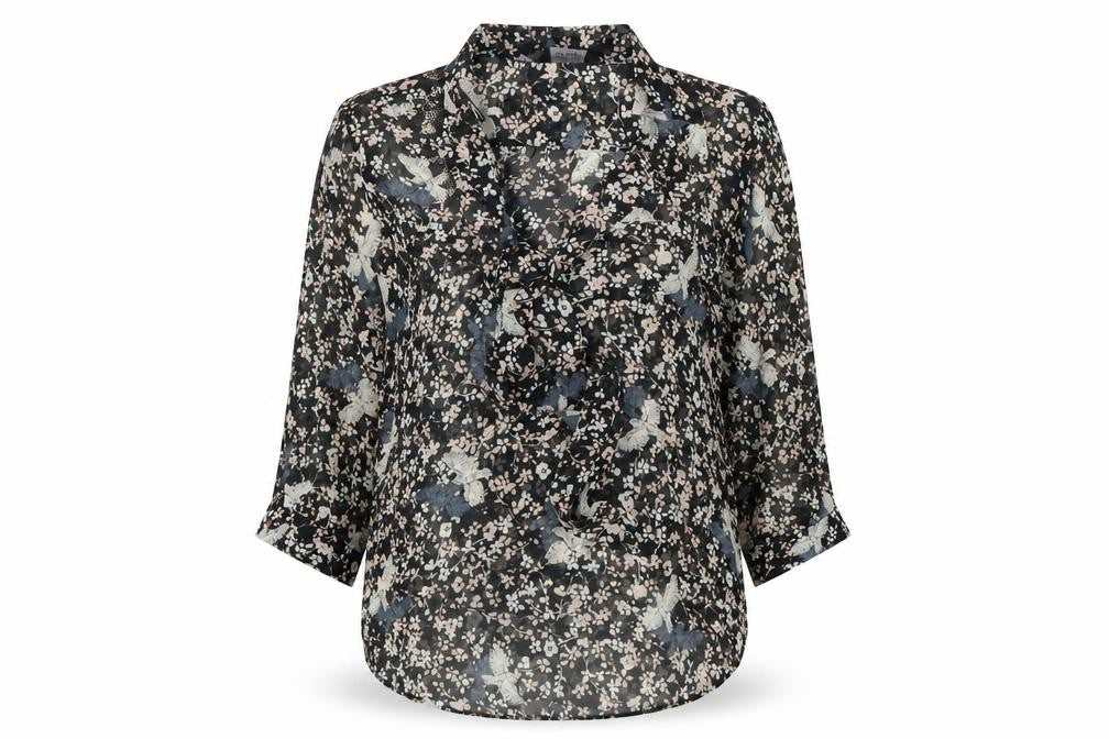 Front view of Dorothy Perkins women’s multicoloured floral camisole blouse, size UK 8